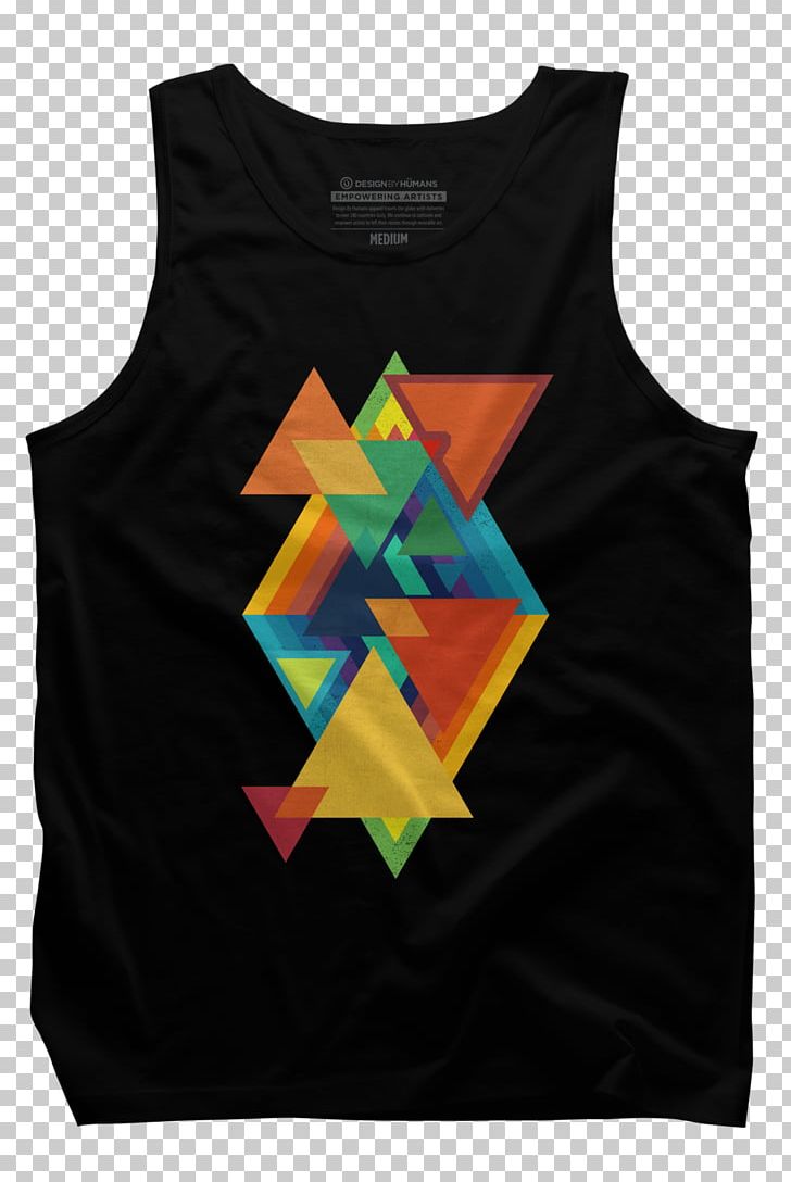 Printed T-shirt Gilets Hoodie PNG, Clipart, Abstract, Abstract Triangle, Active Tank, Black, Brand Free PNG Download