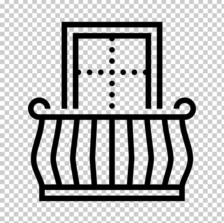 Balcony Computer Icons Room PNG, Clipart, Area, Balcony, Black, Black And White, Building Free PNG Download