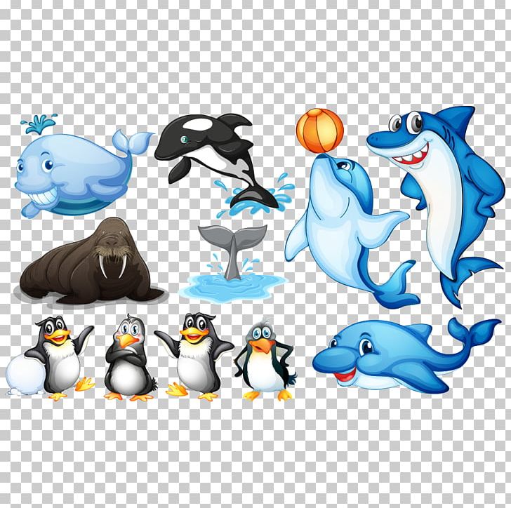 Aquatic Animal Sea Illustration PNG, Clipart, Animal, Animals, Bird, Cartoon Animals, Cartoon Character Free PNG Download