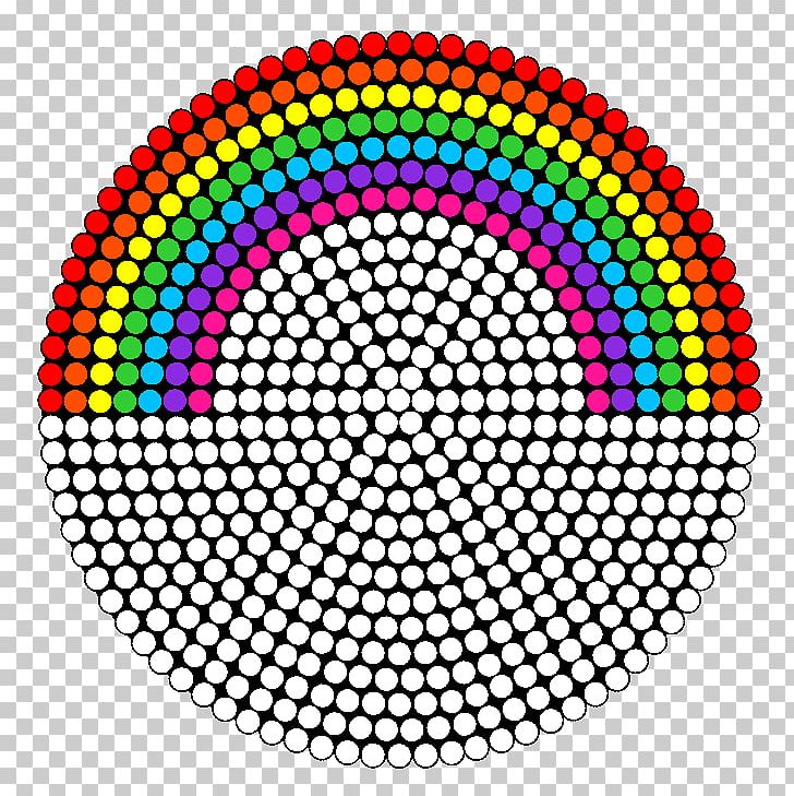 Beadwork Pattern Rainbow Design PNG, Clipart, Area, Bead, Beadwork, Circle, Craft Free PNG Download