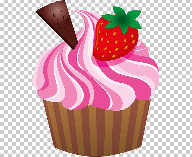Cupcake Strawberry Cream Cake Sundae Muffin PNG, Clipart, Baking Cup, Butter, Cake, Cake Decorating, Chocolate Free PNG Download