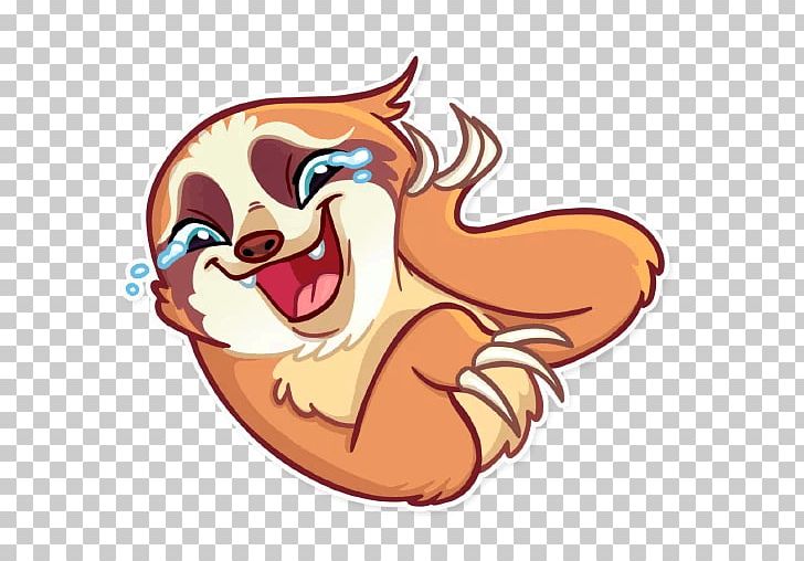 Telegram Sticker Sloth PNG, Clipart, Animal, Art, Carnivoran, Cartoon, Cat Like Mammal Free PNG Download