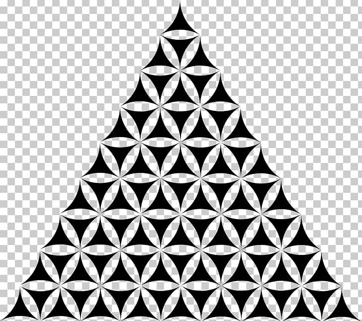 Sacred Geometry Triangle Overlapping Circles Grid PNG, Clipart, Angle, Art, Black And White, Circle, Colourful Triangles Number Free PNG Download
