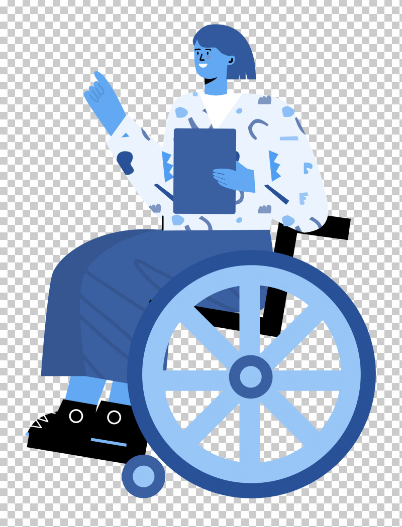 Sitting On Wheelchair Woman Lady PNG, Clipart, Behavior, Cartoon, Human, Lady, Meter Free PNG Download