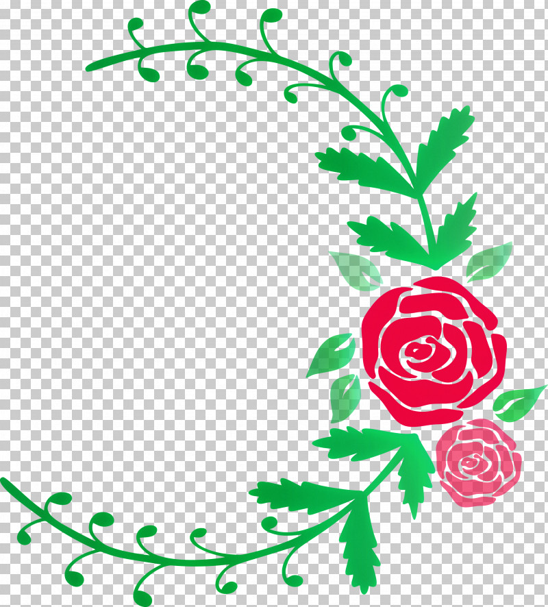 Rose Frame Flower Frame Wedding Frame PNG, Clipart, Circle, Flower, Flower Frame, Green, Leaf Free PNG Download