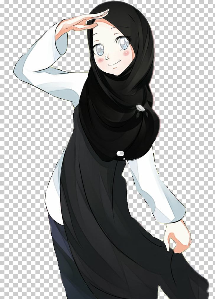 Muslim Anime Drawing Islam Manga PNG, Clipart, Animated Cartoon, Anime, Black, Black Hair, Cartoon Free PNG Download