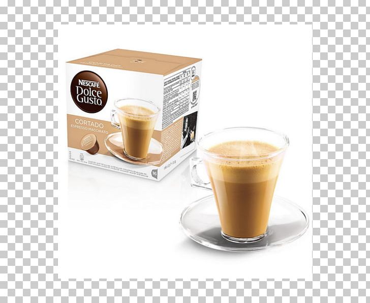 Cortado Dolce Gusto Caffè Macchiato Milk Coffee PNG, Clipart, Cafe, Caffeine, Caffe Macchiato, Cappuccino, Coffee Free PNG Download