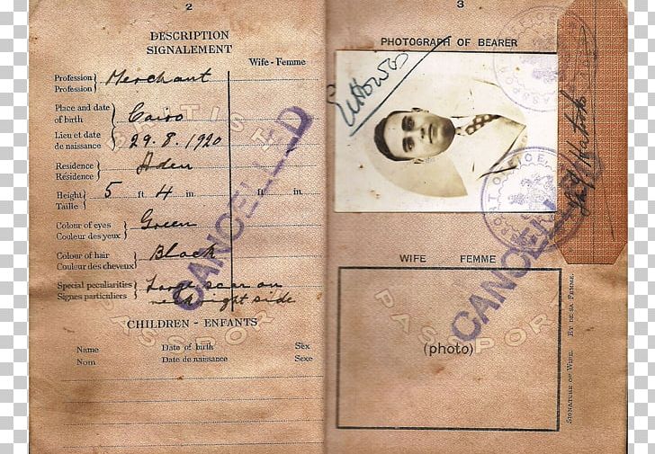 Aden Protectorate Qu'aiti Document British Empire Passport PNG, Clipart, Aden, Aden Protectorate, Australian Passport, British Empire, British Passport Free PNG Download