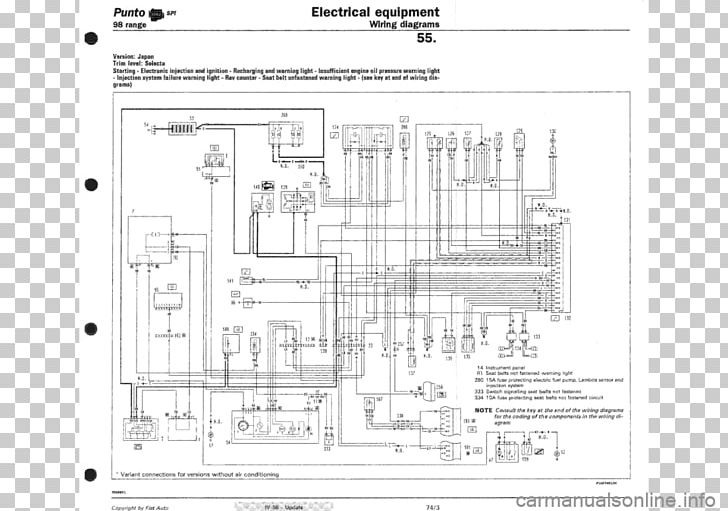 Fiat Punto Wiring Diagram Fiat Panda PNG, Clipart, Angle, Area, Artwork, Black And White, Cars Free PNG Download