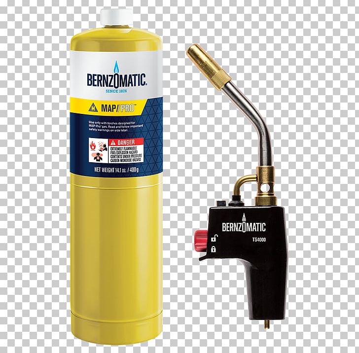 MAPP Gas BernzOmatic Propane Torch PNG, Clipart, Bernzomatic, Copper Tubing, Cylinder, Fuel, Hardware Free PNG Download