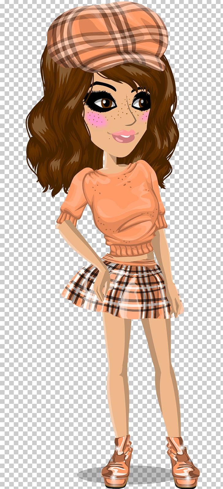 MovieStarPlanet Brown Hair Long Hair Cartoon PNG, Clipart, Art, Brown Hair, Cartoon, Character, Child Free PNG Download