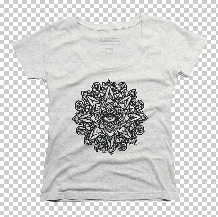 T-shirt Dharmachakra Clothing Mandala Sleeve PNG, Clipart, Age Of Enlightenment, Black, Clothing, Design By Humans, Dharma Free PNG Download