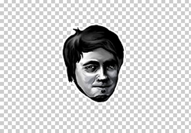 Telegram Sticker Forehead Twitch Self-portrait PNG, Clipart, Black And White, Chin, Drawing, Etozhemad, Face Free PNG Download