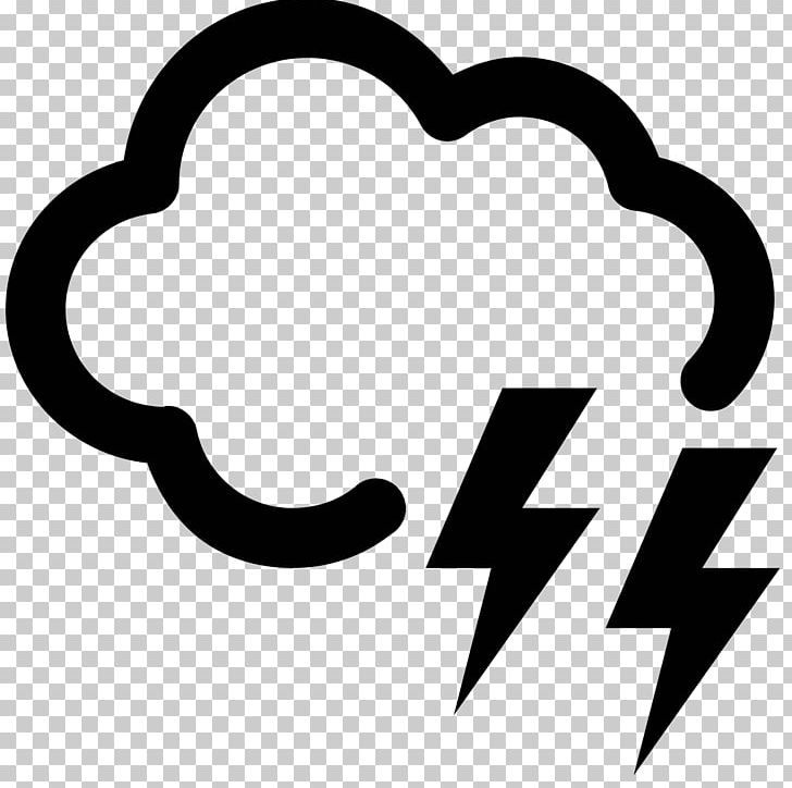 Computer Icons Thunderstorm Cloud Lightning PNG, Clipart, Area, Black, Black And White, Brand, Cloud Free PNG Download