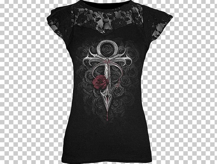 T-shirt Gothic Fashion Clothing Sizes Lace PNG, Clipart, Black, Clothing, Clothing Sizes, Collar, Corset Free PNG Download
