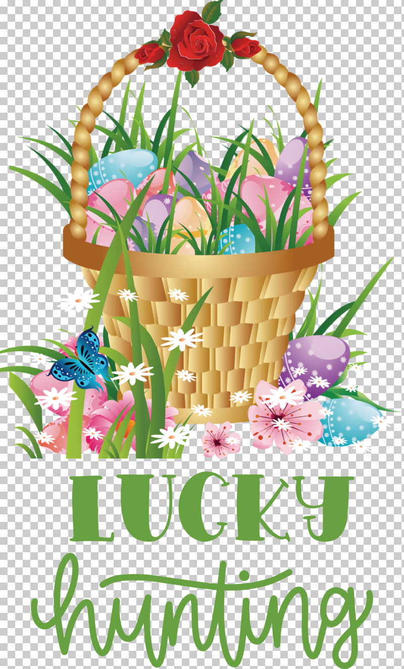 Lucky Hunting Happy Easter Easter Day PNG, Clipart, Basket, Christmas Day, Easter Basket, Easter Day, Floral Design Free PNG Download