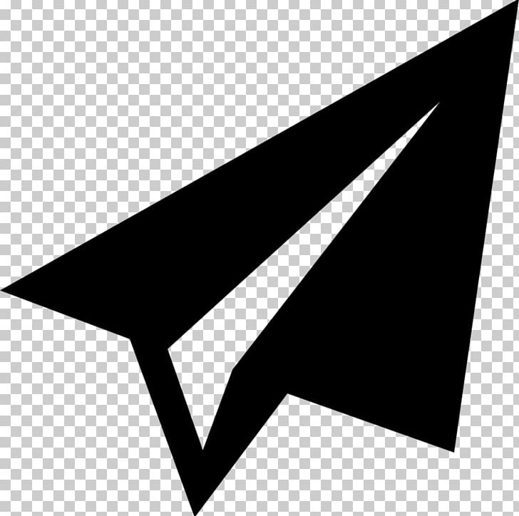 Airplane Paper Plane Computer Icons PNG, Clipart, Aircraft, Airplane, Angle, Black, Black And White Free PNG Download