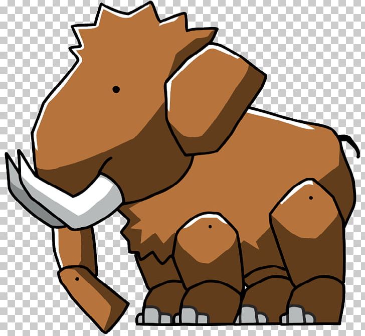 Scribblenauts Unlimited The Woolly Mammoth PNG, Clipart, Animal, Animals, Artwork, Carnivoran, Cattle Like Mammal Free PNG Download
