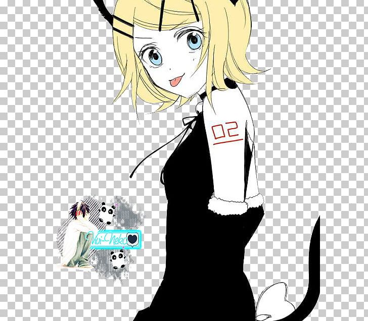 Kagamine Rin/Len Vocaloid Hatsune Miku Fate/stay Night Mangaka PNG, Clipart, Art, Black Hair, Cartoon, Catgirl, Cool Free PNG Download
