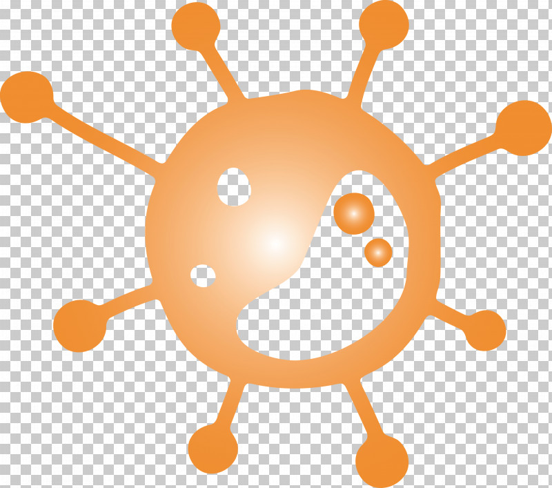 Bacteria Germs Virus PNG, Clipart, Bacteria, Cartoon, Germs, Line, Orange Free PNG Download
