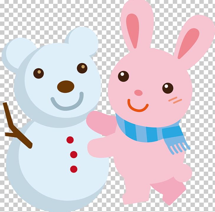 Rabbit Easter Bunny Snowman Illustration PNG, Clipart, Balloon Cartoon, Boy Cartoon, Bunny, Cartoon, Cartoon Character Free PNG Download