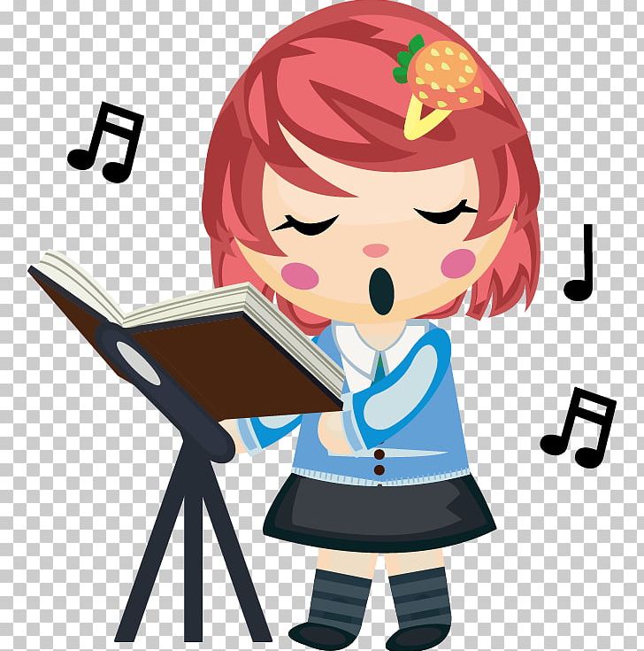 Singing Girl PNG, Clipart, Anime Girl, Art, Baby Girl, Book, Boy Free PNG  Download