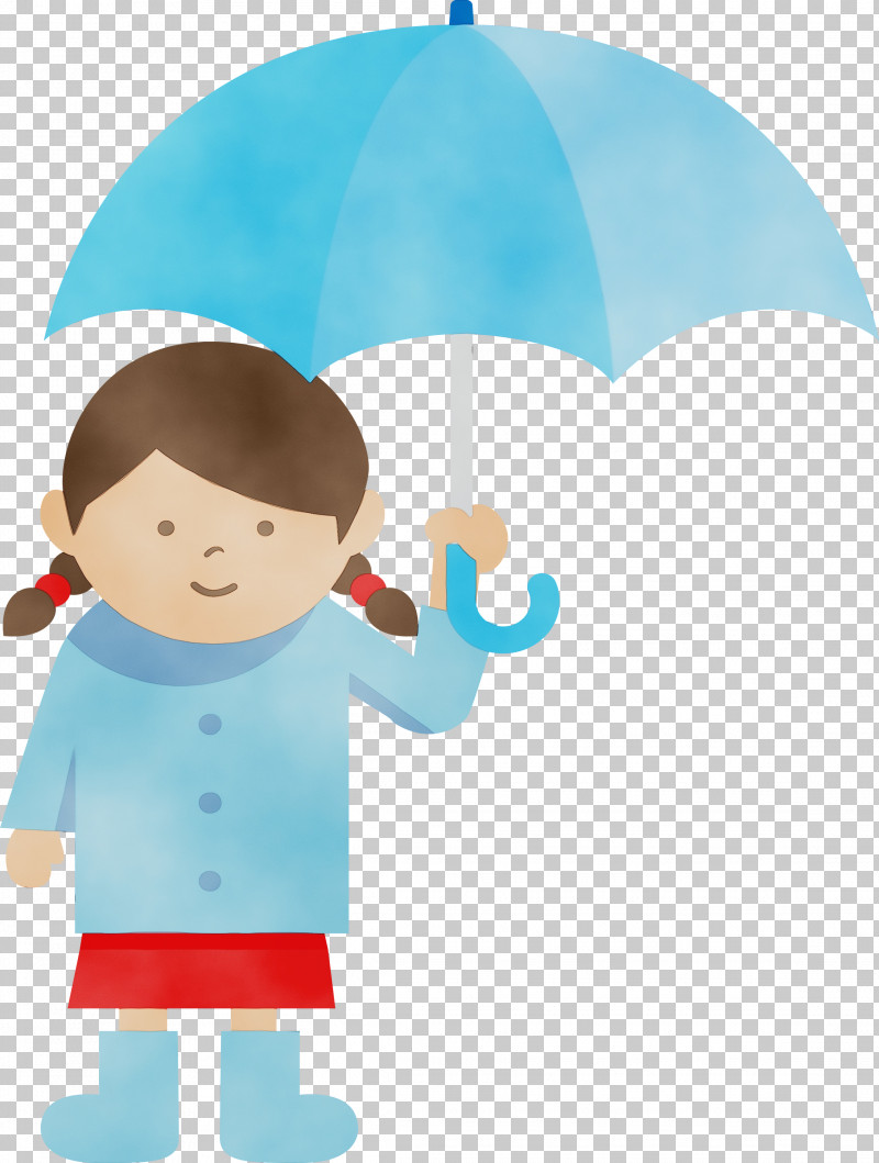 Cartoon Infant Umbrella Happiness Microsoft Azure PNG, Clipart, Behavior, Cartoon, Girl, Happiness, Human Free PNG Download