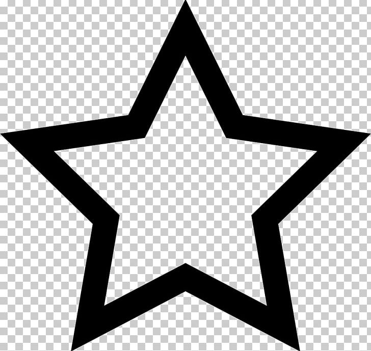 Five-pointed Star Symbol PNG, Clipart, Angle, Area, Black, Black And White, Computer Icons Free PNG Download