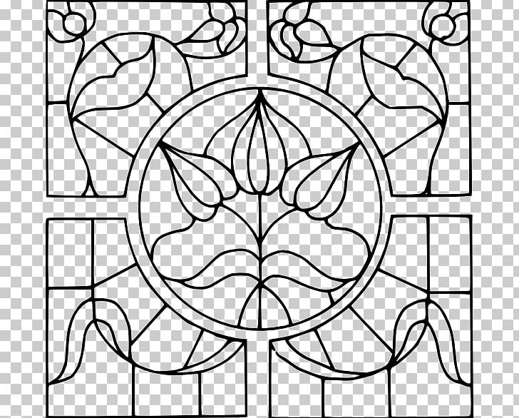 Window Coloring Book Stained Glass Adult PNG, Clipart, Adult, Area, Art, Black And White, Book Free PNG Download
