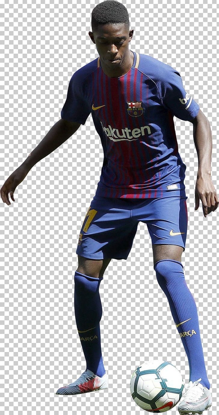 Ousmane Dembélé FC Barcelona Football Player Sport Jersey PNG, Clipart, 2017, Andres Iniesta, Ball, Blue, Fc Barcelona Free PNG Download