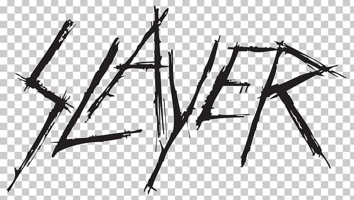 Slayer Logo Heavy Metal Musical Ensemble PNG, Clipart, Angle, Art, Black And White, Branch, Decal Free PNG Download