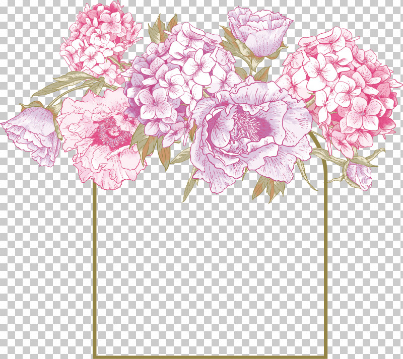 Flower Rectangle Frame Floral Rectangle Frame PNG, Clipart, Bouquet, Cornales, Cut Flowers, Dendrobium, Floral Design Free PNG Download