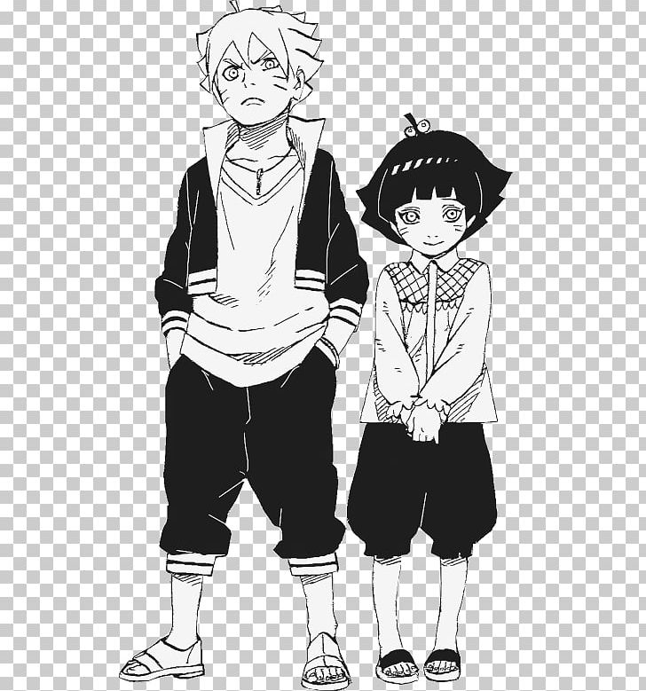 Naruto Uzumaki Himawari Uzumaki Boruto Uzumaki Sasuke Uchiha Sakura Haruno PNG, Clipart, Arm, Art, Black, Black And White, Boy Free PNG Download