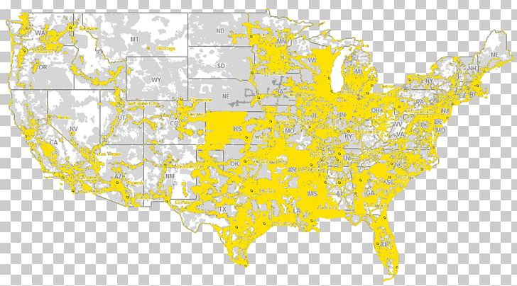 Coverage Map Sprint Corporation Verizon Wireless Mobile Phones PNG, Clipart, Area, Att Mobility, Boost Mobile, Coverage, Coverage Map Free PNG Download