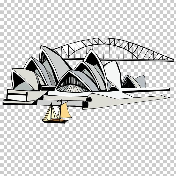 Sydney Opera House Tourist Attraction Flat Design Illustration PNG, Clipart, Angle, Architecture, Aut, Bridge, Bridges Free PNG Download