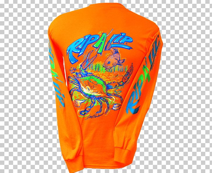 T-shirt Sleeve Bluza PNG, Clipart, Bluza, Chesapeake Blue Crab, Clothing, Orange, Sleeve Free PNG Download