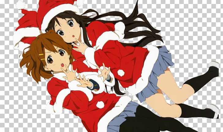 Mio Akiyama Yui Hirasawa Azusa Nakano K-On! Christmas PNG, Clipart, 4k Resolution, Animage, Cartoon, Fictional Character, Holidays Free PNG Download