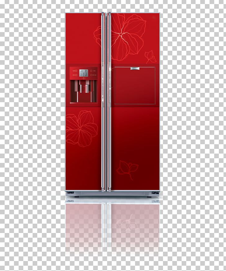 Refrigerator Rectangle Red PNG, Clipart, Angle, Appliances, Door, Double, Electrical Appliances Free PNG Download