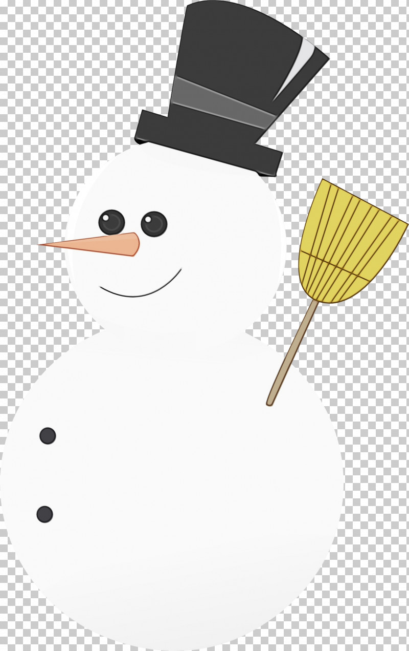 Snowman PNG, Clipart, Broom, Cartoon, Paint, Snowman, Watercolor Free PNG Download