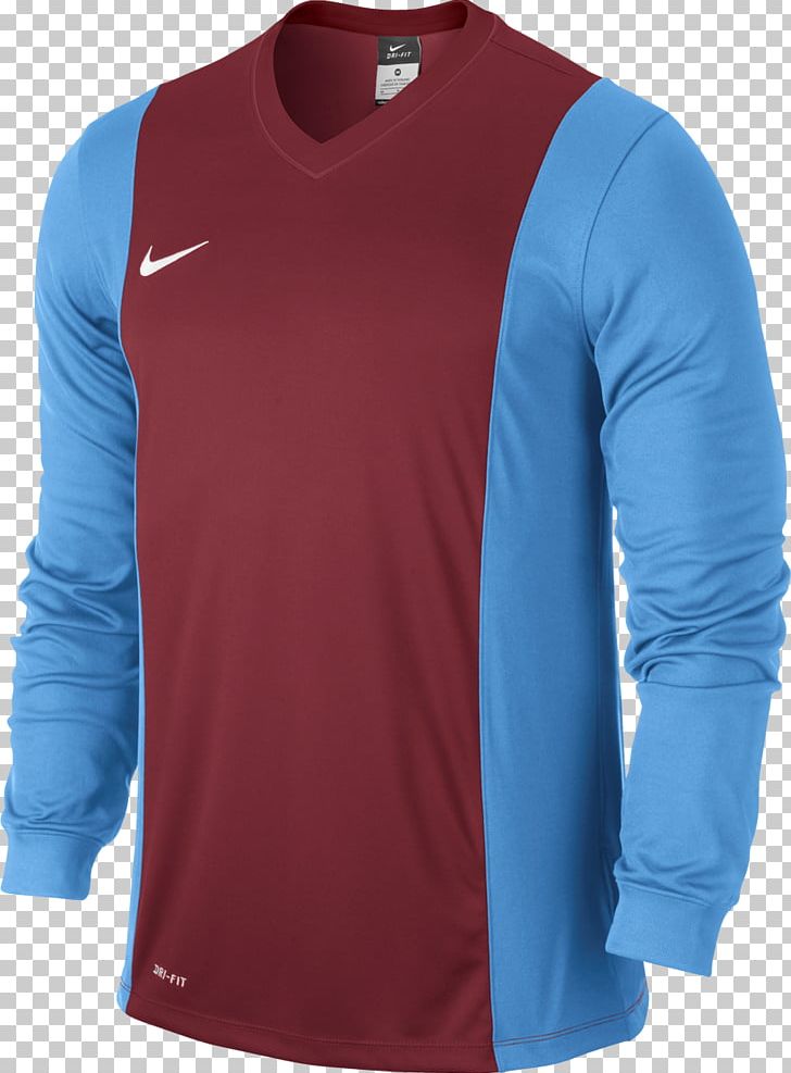 Long-sleeved T-shirt Long-sleeved T-shirt Nike Blue PNG, Clipart, Active Shirt, Blue, Clothing, Cobalt Blue, Electric Blue Free PNG Download