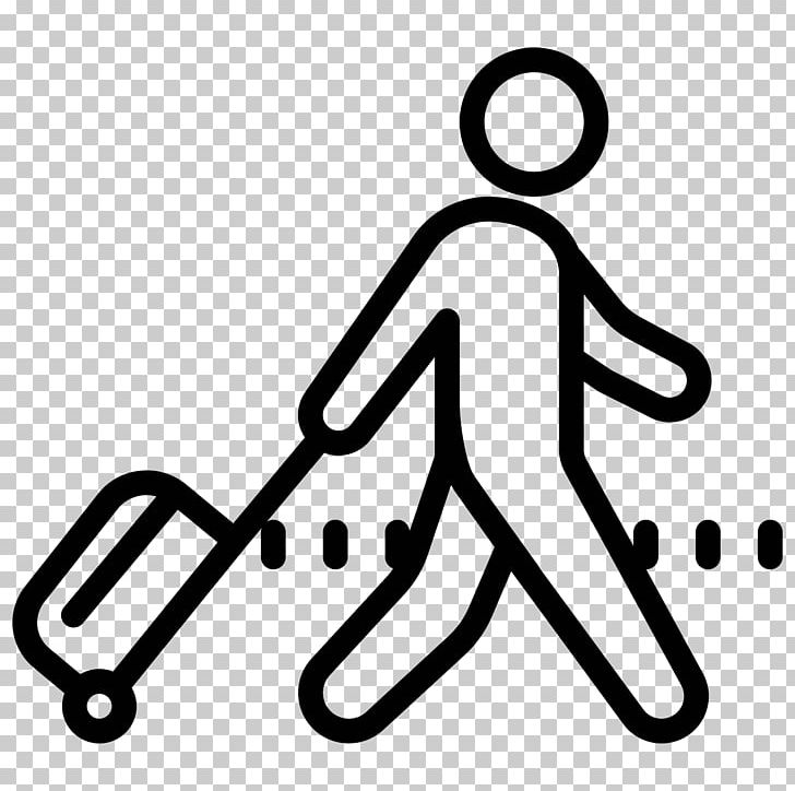 Computer Icons Travel Baggage Passenger PNG, Clipart, Area, Auto Part, Backpack, Baggage, Black And White Free PNG Download
