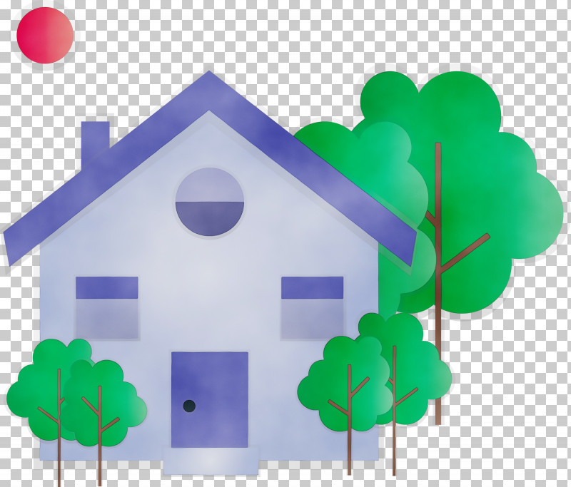 Green House PNG, Clipart, Green, Home, House, Paint, Watercolor Free PNG Download