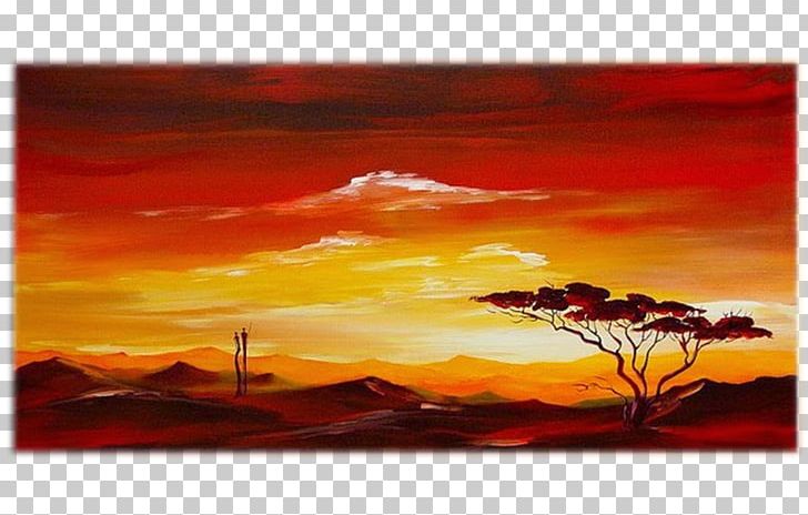Oil Painting Africa Art Acrylic Paint PNG, Clipart, Abstract Art, Acrylic Paint, Africa, Afterglow, Art Free PNG Download