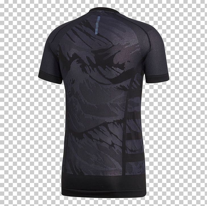 T-shirt Adidas Warp Tee Black Jersey PNG, Clipart,  Free PNG Download