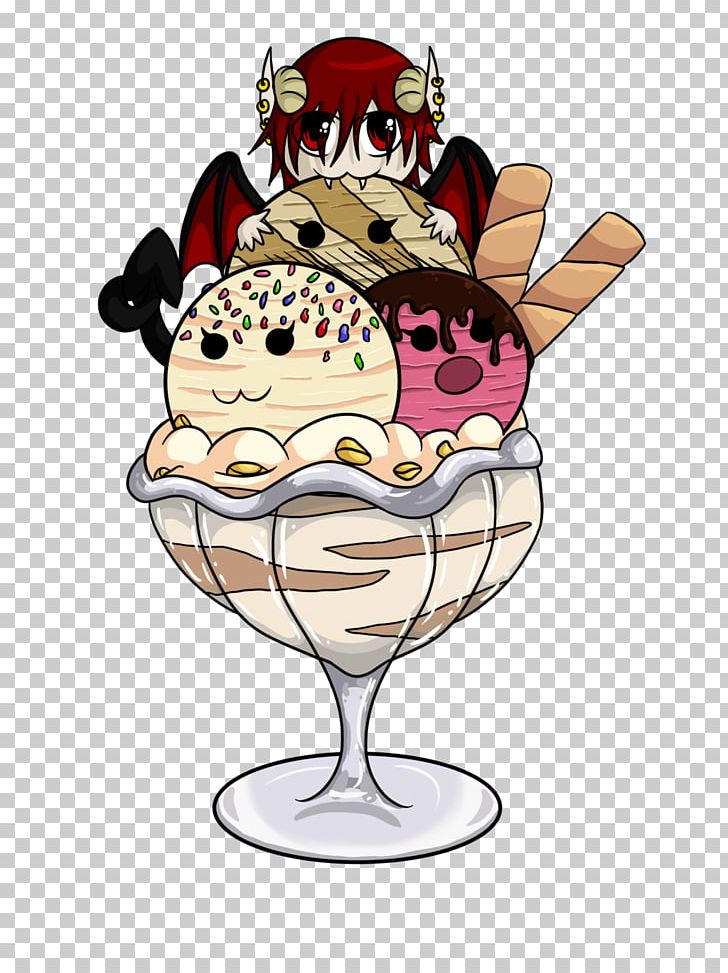 Ice Cream Cones Sundae Food PNG, Clipart, Bowl, Chibi, Cream, Cuisine, Dairy Product Free PNG Download