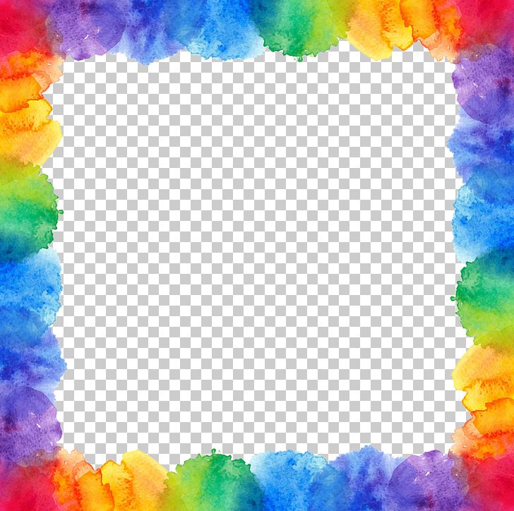 Watercolor Painting Rainbow Photography Png Clipart Border Border