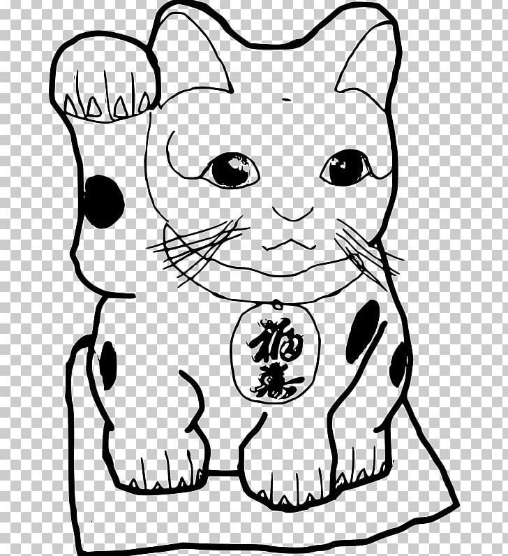 Cat Maneki-neko Drawing Line Art PNG, Clipart, Black, Carnivoran, Cat Like Mammal, Dog Like Mammal, Face Free PNG Download