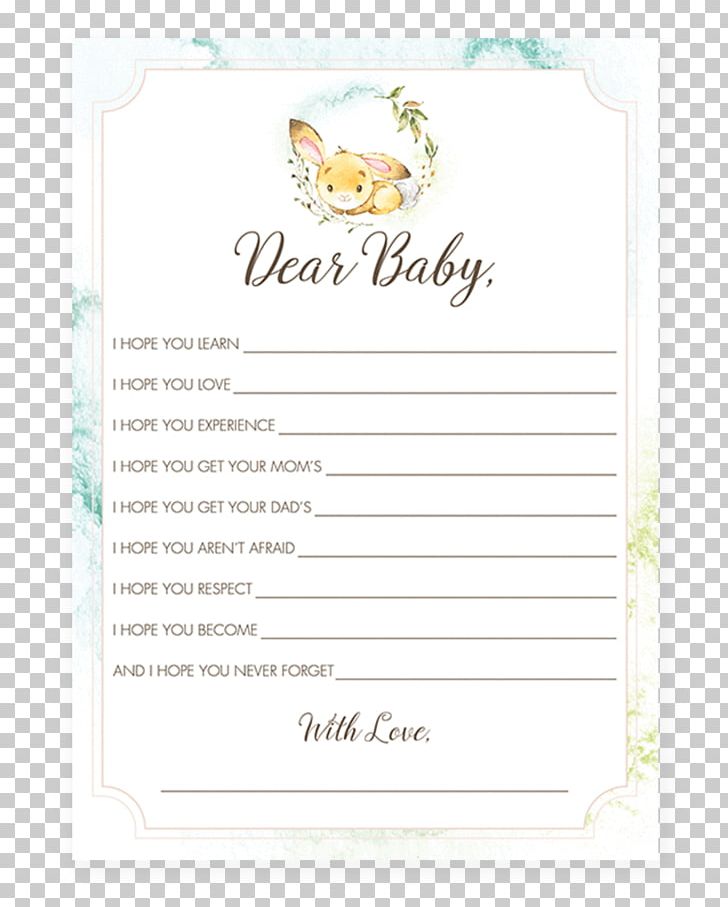 Paper Baby Shower Game Infant Mother PNG, Clipart, Baby Shower, Bunny, Bunny Watercolor, Card Game, Game Free PNG Download