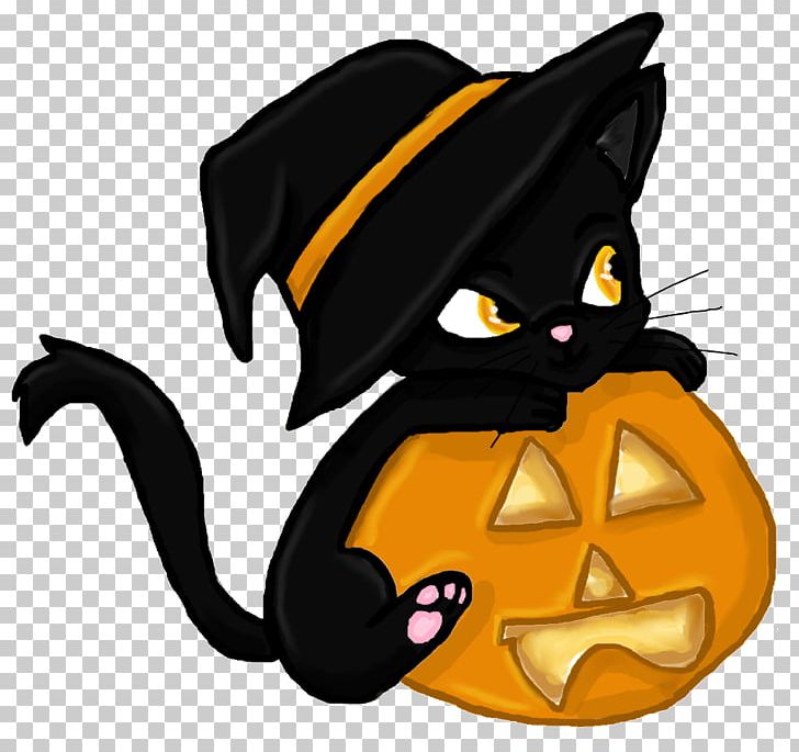 Black Cat Kitten Halloween PNG, Clipart, Carnivoran, Cartoon, Cartoon Cat, Cat, Cat Ear Free PNG Download