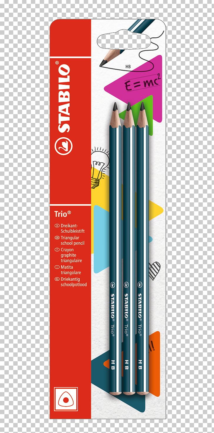 Pencil Schwan-STABILO Schwanhäußer GmbH & Co. KG STABILO Trio 2in1 10er Kartonetui Eraser PNG, Clipart, Brand, Color, Colored Pencil, Eraser, Graphite Free PNG Download